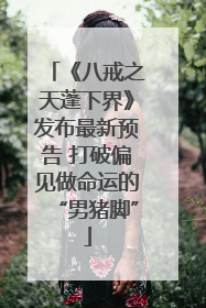 《八戒之天蓬下界》发布最新预告 打破偏见做命运的“男猪脚”
