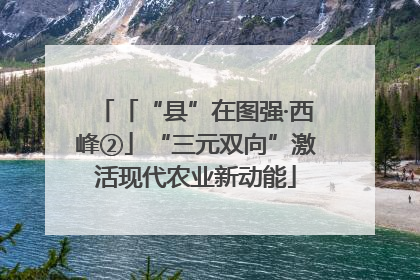「“县”在图强·西峰②」“三元双向”激活现代农业新动能