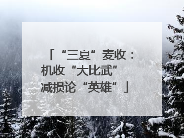 “三夏”麦收：机收“大比武” 减损论“英雄”
