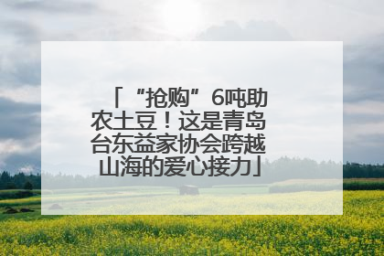 “抢购”6吨助农土豆！这是青岛台东益家协会跨越山海的爱心接力