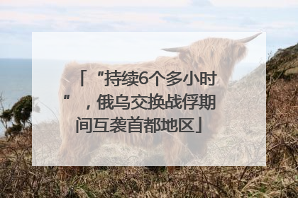 “持续6个多小时”，俄乌交换战俘期间互袭首都地区
