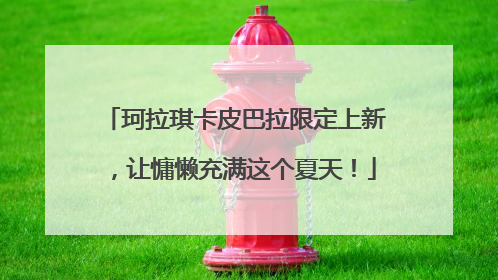 珂拉琪卡皮巴拉限定上新，让慵懒充满这个夏天！