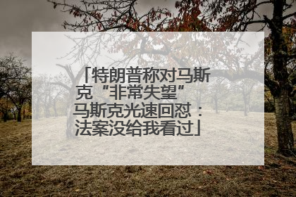 特朗普称对马斯克“非常失望” 马斯克光速回怼：法案没给我看过