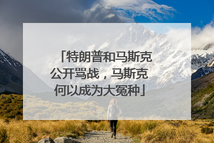 特朗普和马斯克公开骂战，马斯克何以成为大冤种