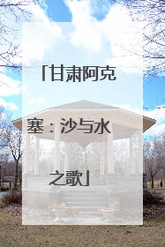 甘肃阿克塞：沙与水之歌
