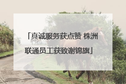 真诚服务获点赞 株洲联通员工获致谢锦旗