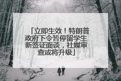 立即生效！特朗普政府下令暂停留学生新签证面谈，社媒审查或将升级