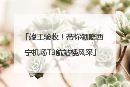 竣工验收！带你领略西宁机场T3航站楼风采