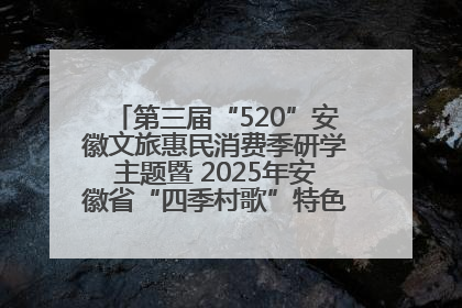 第三届“520”安徽文旅惠民消费季研学主题暨 2025年安徽省“四季村歌”特色展演燃动池州