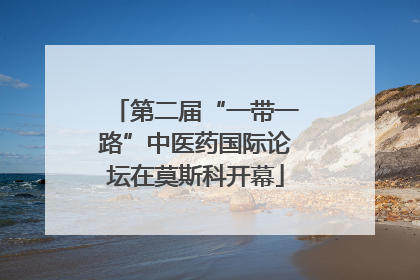 第二届“一带一路”中医药国际论坛在莫斯科开幕