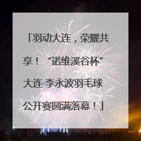 羽动大连，荣耀共享！“诺维溪谷杯”大连·李永波羽毛球公开赛圆满落幕！