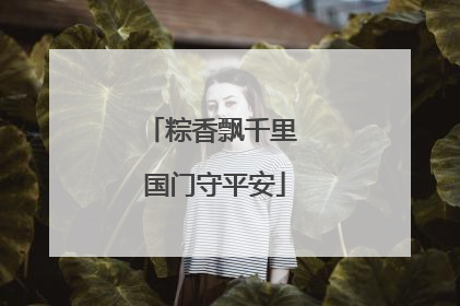 粽香飘千里 国门守平安