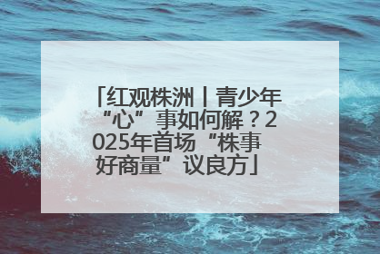 红观株洲丨青少年“心”事如何解？2025年首场“株事好商量”议良方
