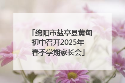 绵阳市盐亭县黄甸初中召开2025年春季学期家长会