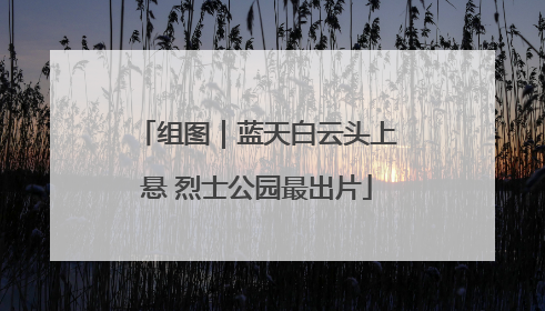 组图｜蓝天白云头上悬 烈士公园最出片