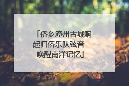 侨乡漳州古城响起归侨乐队弦音 唤醒南洋记忆