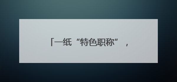 一纸“特色职称”，激活碳纤维产业创新链——创新人才评价机制 助推产业升级