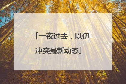 一夜过去，以伊冲突最新动态