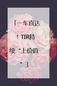 一车直达！TIR持续“上价值”