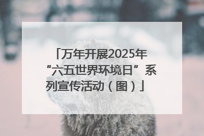 万年开展2025年“六五世界环境日”系列宣传活动（图）