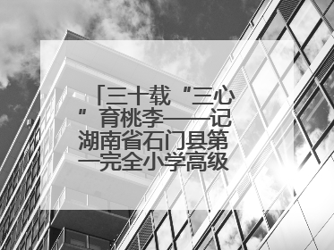 三十载“三心”育桃李——记湖南省石门县第一完全小学高级教师覃玲君