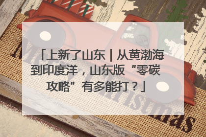 上新了山东｜从黄渤海到印度洋，山东版“零碳攻略”有多能打？