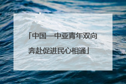 中国—中亚青年双向奔赴促进民心相通