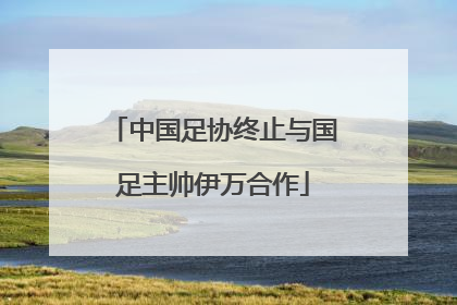 中国足协终止与国足主帅伊万合作