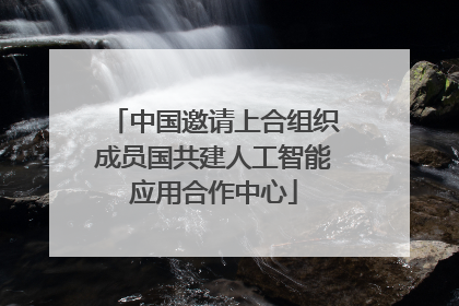 中国邀请上合组织成员国共建人工智能应用合作中心