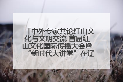 中外专家共论红山文化与文明交流 首届红山文化国际传播大会暨“新时代大讲堂”在辽宁朝阳举办