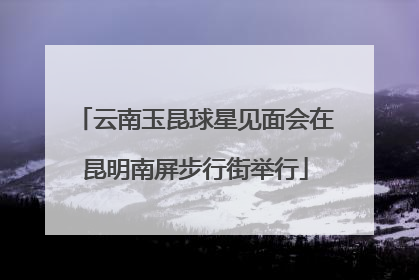 云南玉昆球星见面会在昆明南屏步行街举行