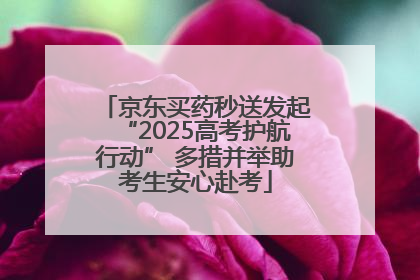 京东买药秒送发起“2025高考护航行动” 多措并举助考生安心赴考
