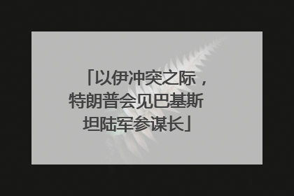 以伊冲突之际，特朗普会见巴基斯坦陆军参谋长