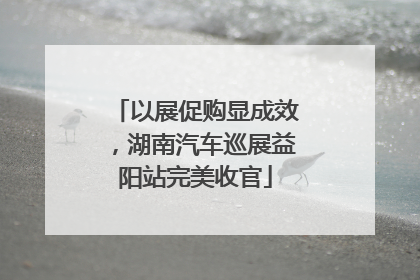 以展促购显成效，湖南汽车巡展益阳站完美收官