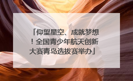 仰望星空、成就梦想！全国青少年航天创新大赛青岛选拔赛举办