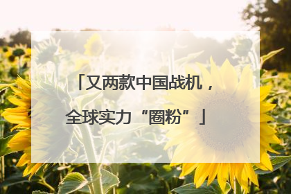 又两款中国战机，全球实力“圈粉”