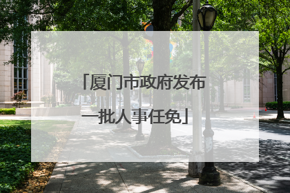 厦门市政府发布一批人事任免