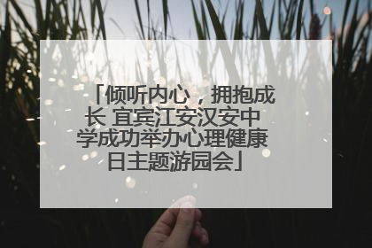 倾听内心，拥抱成长 宜宾江安汉安中学成功举办心理健康日主题游园会