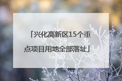 兴化高新区15个重点项目用地全部落址