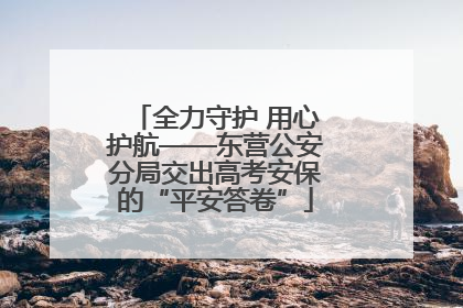 全力守护 用心护航——东营公安分局交出高考安保的“平安答卷”