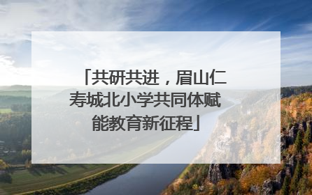 共研共进，眉山仁寿城北小学共同体赋能教育新征程