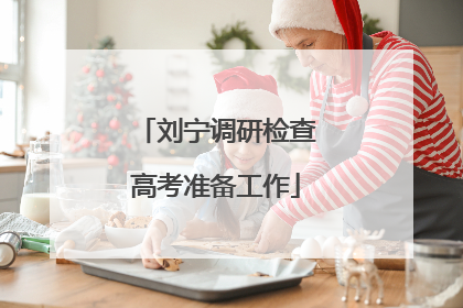 刘宁调研检查高考准备工作