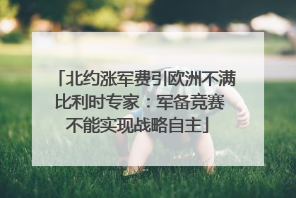 北约涨军费引欧洲不满 比利时专家：军备竞赛不能实现战略自主