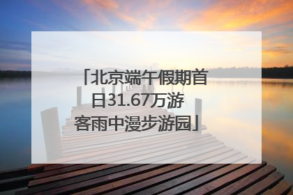 北京端午假期首日31.67万游客雨中漫步游园