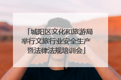 城阳区文化和旅游局举行文旅行业安全生产暨法律法规培训会