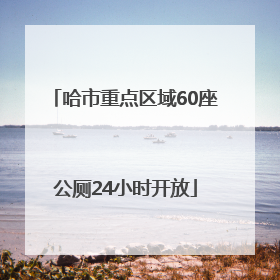 哈市重点区域60座公厕24小时开放