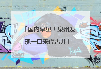 国内罕见！泉州发现一口宋代古井