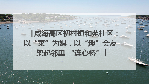 威海高区初村镇和苑社区：以“菜”为媒，以“趣”会友 架起邻里 “连心桥”