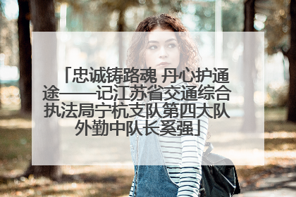 忠诚铸路魂 丹心护通途——记江苏省交通综合执法局宁杭支队第四大队外勤中队长奚强