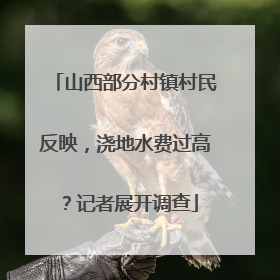山西部分村镇村民反映，浇地水费过高？记者展开调查